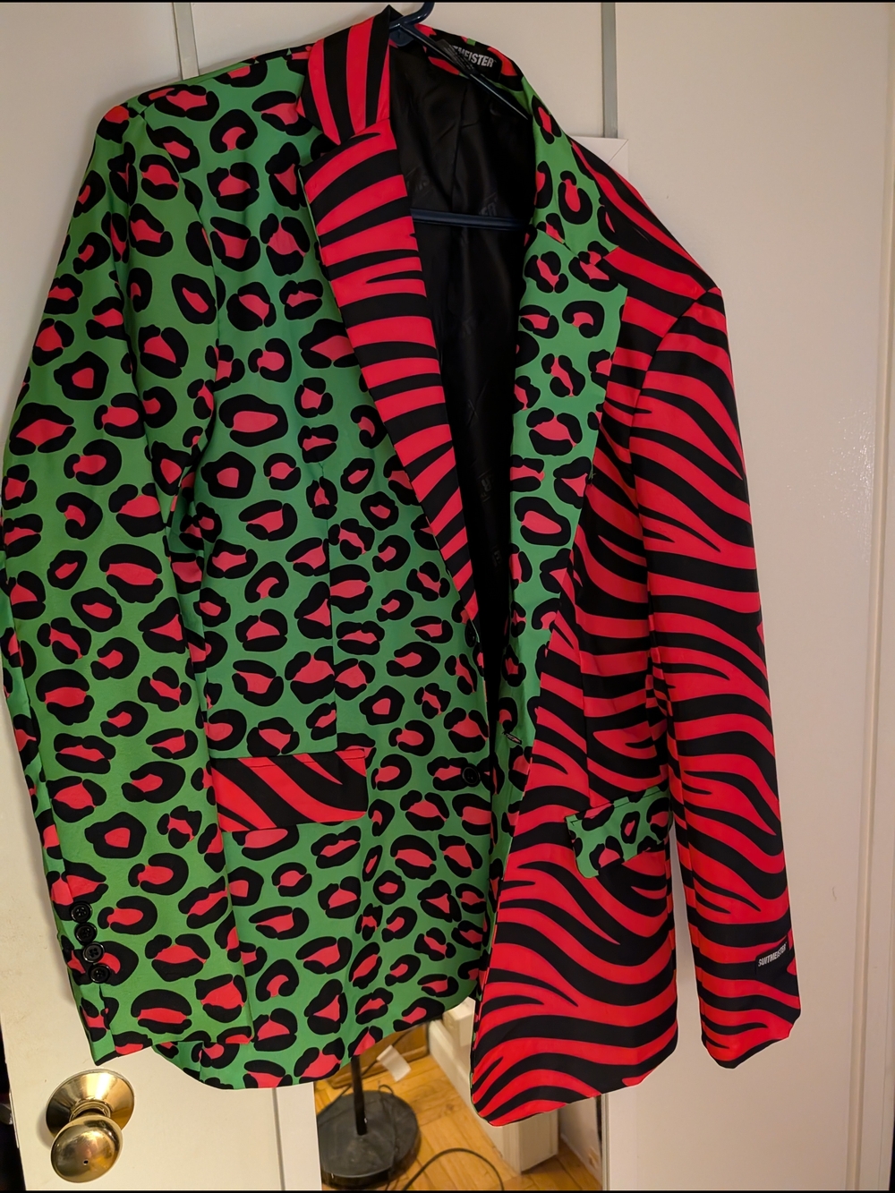 MISTER Green & Pink Mixed-Print Sport Coat